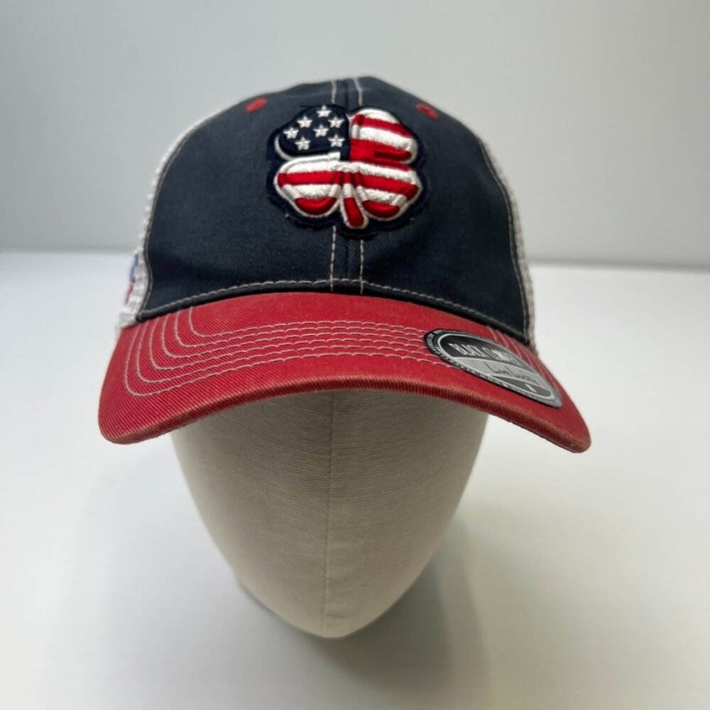 Black Clover Hat Men Snap Back Live Lucky Flag Mesh USA Party Golf Gym Core Ne